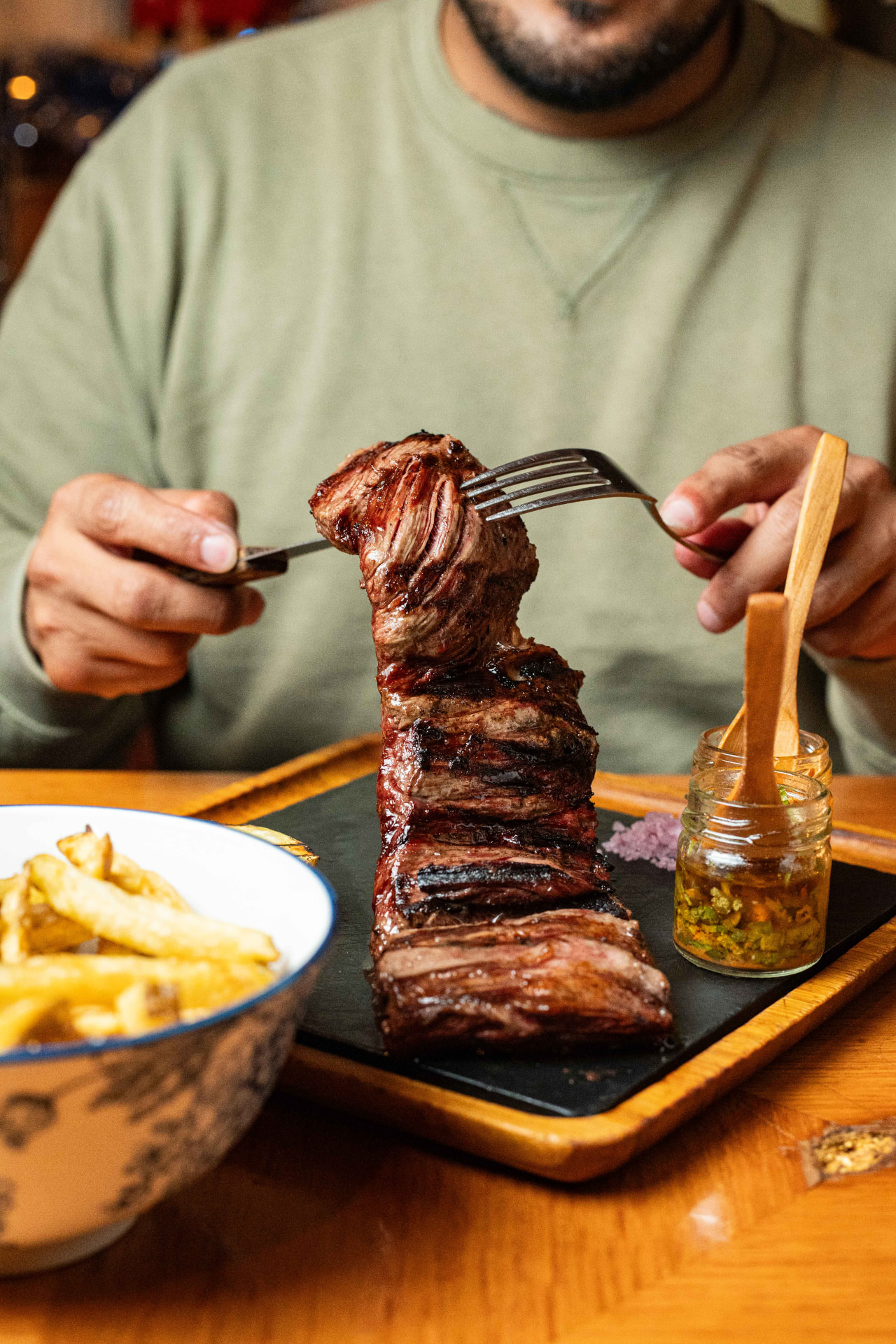 Steak dish at Veta Grill, L'Eixample Barcelona