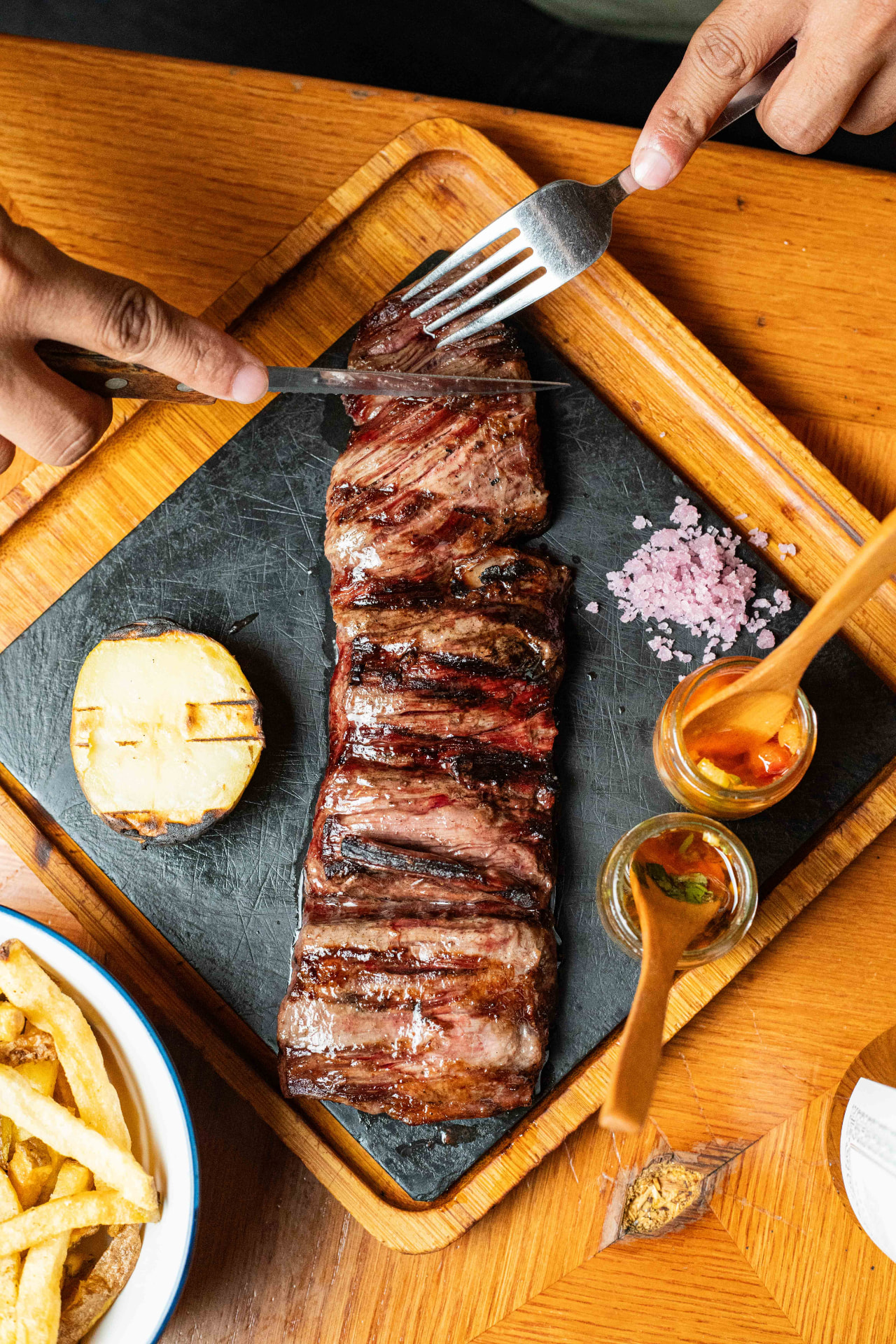 Steak dish at Veta Grill, L'Eixample Barcelona
